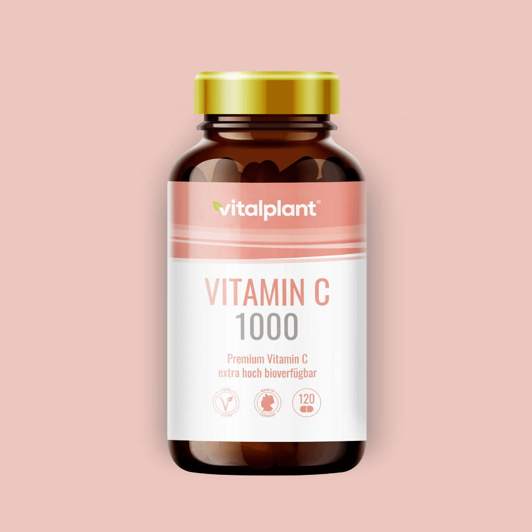 Vitalplant Vitamin C 1000 - Premium Vitamin C 120 capsules for maximum bioavailability