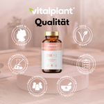 Zink 25 Kapseln von Vitalplant mit hoher Bioverfügbarkeit und Qualität in veganer Form.
