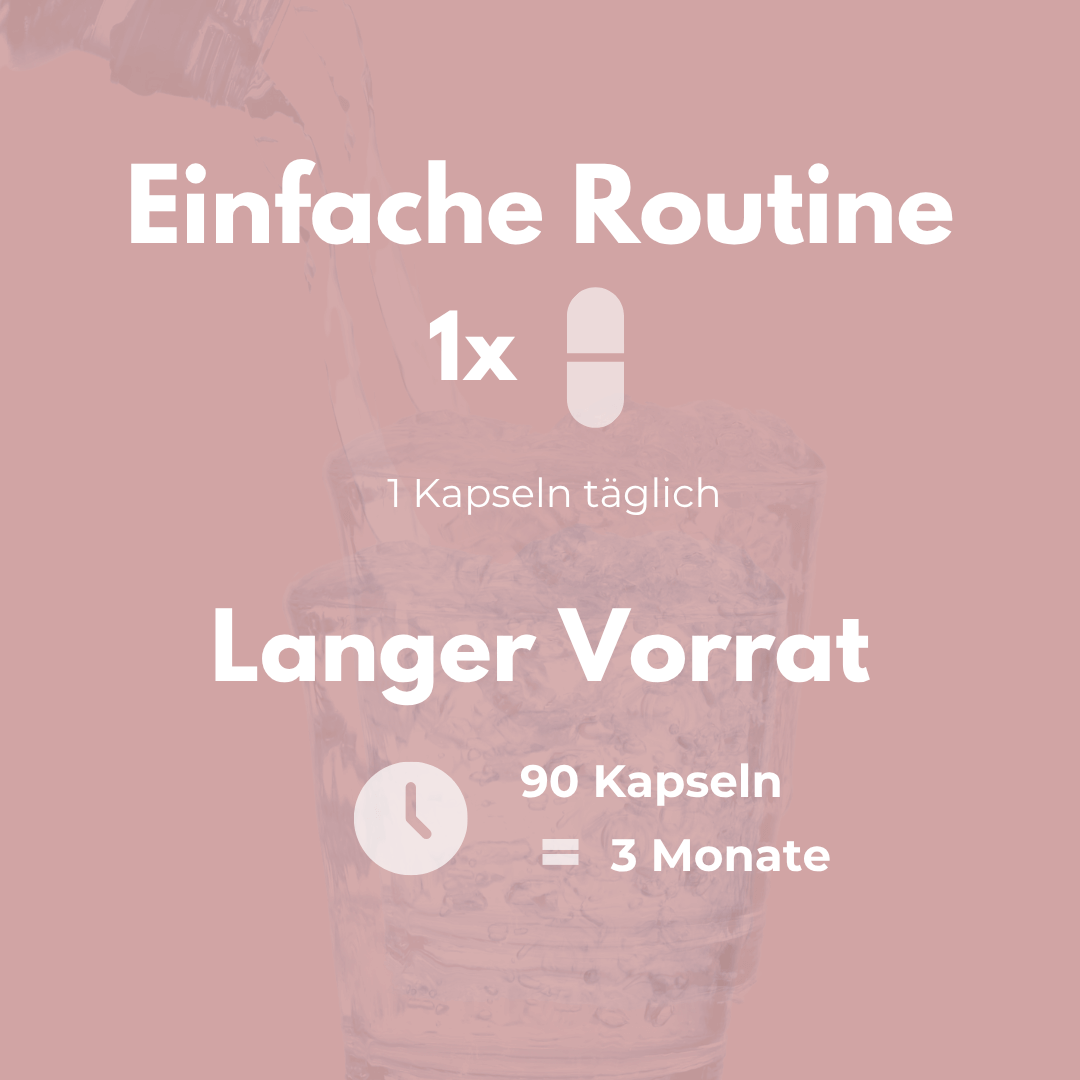 Vitamin B12 Kapseln für einfache tägliche Routine und langer Vorrat von 90 Kapseln, 3 Monate Versorgung.