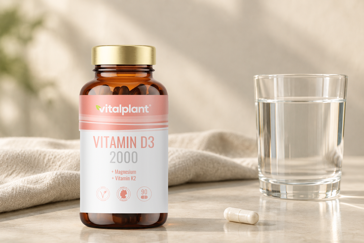 Vitamin D3+ Kapseln - Im Schnitt 1.000 I.E. am Tag
