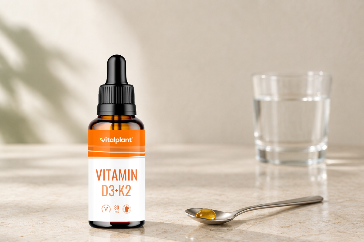 Vitamin D3 + K2 Tropfen - 1.000 I.E. je Tropfen