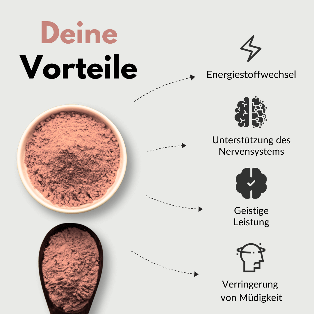 Vorteile von Vitamin B Komplex Aktiv, einschließlich Energiewechsel und Unterstützung des Nervensystems.