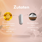 Zink + C Kapseln mit Vitamin C Komplex und Zinkbisglycinat für optimale Mikronährstoffversorgung.